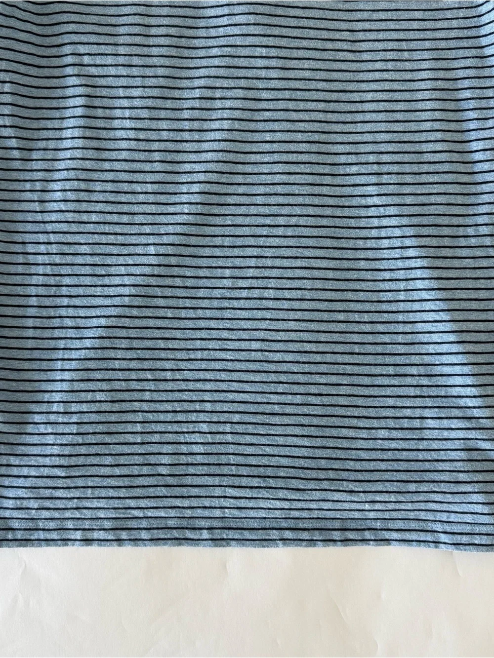 J.Crew Slub Cotton Stripe Men's Medium Blue Pocket Polo Shirt Preppy Collegiate
